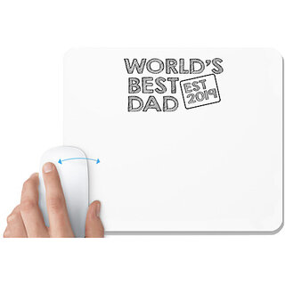                       UDNAG White Mousepad 'Birthday | Happy birthday' for Computer / PC / Laptop [230 x 200 x 5mm]                                              
