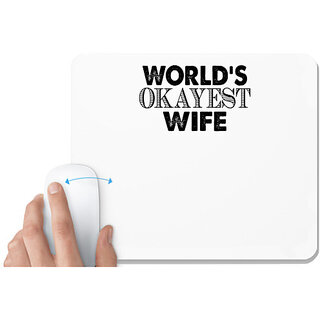                       UDNAG White Mousepad 'Chid | Wild child' for Computer / PC / Laptop [230 x 200 x 5mm]                                              