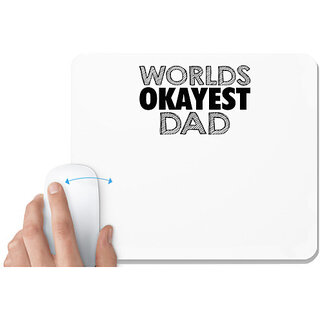                       UDNAG White Mousepad 'Clever | Stay clever' for Computer / PC / Laptop [230 x 200 x 5mm]                                              