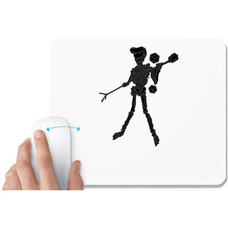                       UDNAG White Mousepad 'Curious | Be curious' for Computer / PC / Laptop [230 x 200 x 5mm]                                              