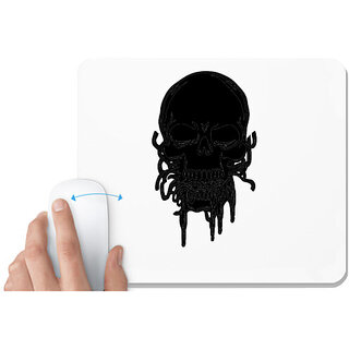                       UDNAG White Mousepad 'Exploring | Never stop exploring' for Computer / PC / Laptop [230 x 200 x 5mm]                                              