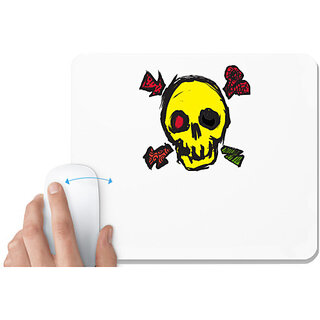                       UDNAG White Mousepad 'Sea | Take me to the sea' for Computer / PC / Laptop [230 x 200 x 5mm]                                              