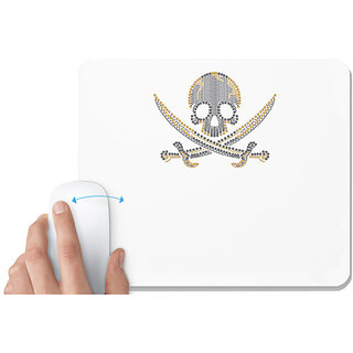                       UDNAG White Mousepad 'Sea | Sand sun and sea' for Computer / PC / Laptop [230 x 200 x 5mm]                                              