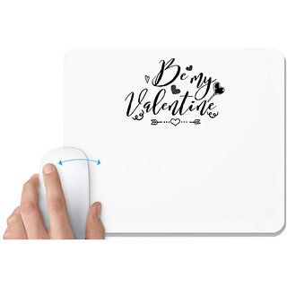                       UDNAG White Mousepad 'Valentine | Bemy Valentine' for Computer / PC / Laptop [230 x 200 x 5mm]                                              
