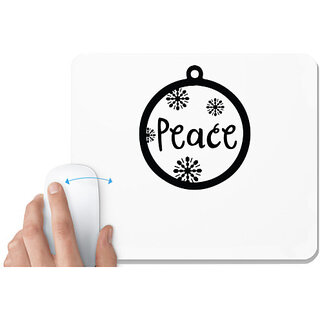                       UDNAG White Mousepad 'Christmass | Christmas Bauble 13' for Computer / PC / Laptop [230 x 200 x 5mm]                                              