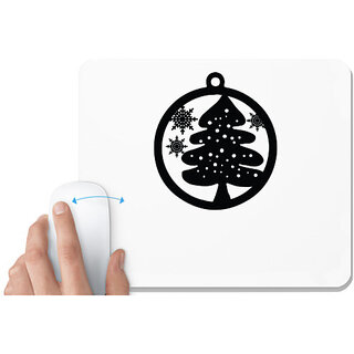UDNAG White Mousepad 'Christmass | Christmas Bauble 18' for Computer / PC / Laptop [230 x 200 x 5mm]