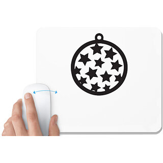                       UDNAG White Mousepad 'Christmass | Christmas Bauble 25' for Computer / PC / Laptop [230 x 200 x 5mm]                                              