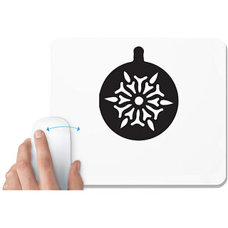                       UDNAG White Mousepad 'Christmass | Christmas Bauble 29' for Computer / PC / Laptop [230 x 200 x 5mm]                                              