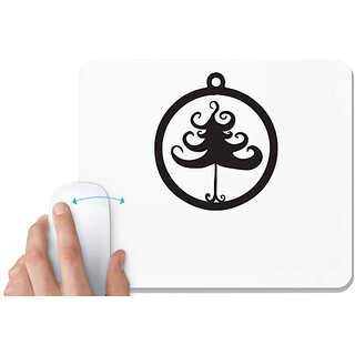                       UDNAG White Mousepad 'Christmass | Christmas Bauble 43' for Computer / PC / Laptop [230 x 200 x 5mm]                                              