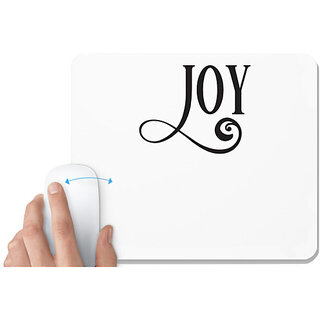                       UDNAG White Mousepad 'Christmass | Christmas joy' for Computer / PC / Laptop [230 x 200 x 5mm]                                              