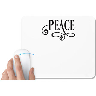                       UDNAG White Mousepad 'Christmass | Christmas peach' for Computer / PC / Laptop [230 x 200 x 5mm]                                              