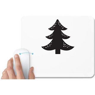                       UDNAG White Mousepad 'Christmass | Christmas Tree' for Computer / PC / Laptop [230 x 200 x 5mm]                                              