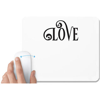                       UDNAG White Mousepad 'Christmass | Christmas love1' for Computer / PC / Laptop [230 x 200 x 5mm]                                              