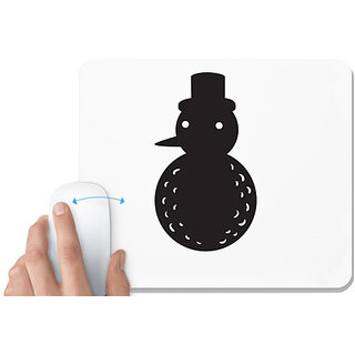                       UDNAG White Mousepad 'Christmass | Christmas Santa Ice Doll' for Computer / PC / Laptop [230 x 200 x 5mm]                                              