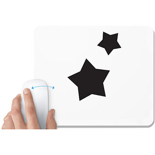                       UDNAG White Mousepad 'Christmass | Christmas Star' for Computer / PC / Laptop [230 x 200 x 5mm]                                              