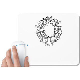                       UDNAG White Mousepad 'Christmass | Christmas' for Computer / PC / Laptop [230 x 200 x 5mm]                                              