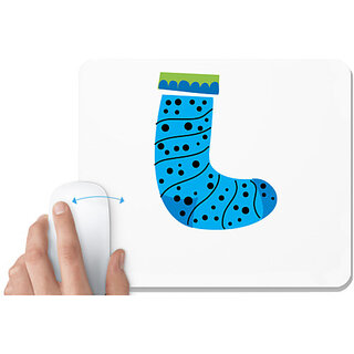                       UDNAG White Mousepad 'Christmass | Christmas Stocking' for Computer / PC / Laptop [230 x 200 x 5mm]                                              
