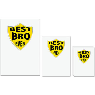 UDNAG Untearable Waterproof Stickers 155GSM 'Rakshabandhan | Best Bro Ever' A4 x 1pc, A5 x 1pc & A6 x 2pc UDNAG Untearable Waterproof Stickers 155GSM 'Rakshabandhan | Best Bro Ever' A4 x 1pc, A5 x 1pc & A6 x 2pc