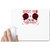 UDNAG White Mousepad 'Job | Covert your time for discovery' for Computer / PC / Laptop [230 x 200 x 5mm]