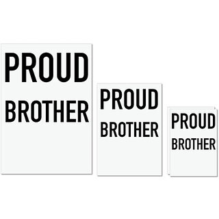 UDNAG Untearable Waterproof Stickers 155GSM 'Rakshabandhan | Proud Brother' A4 x 1pc, A5 x 1pc & A6 x 2pc UDNAG Untearable Waterproof Stickers 155GSM 'Rakshabandhan | Proud Brother' A4 x 1pc, A5 x 1pc & A6 x 2pc