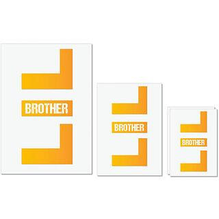 UDNAG Untearable Waterproof Stickers 155GSM 'Rakshabandhan | LIL Brother' A4 x 1pc, A5 x 1pc & A6 x 2pc UDNAG Untearable Waterproof Stickers 155GSM 'Rakshabandhan | LIL Brother' A4 x 1pc, A5 x 1pc & A6 x 2pc