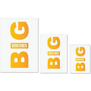UDNAG Untearable Waterproof Stickers 155GSM 'Rakshabandhan | Big Brother' A4 x 1pc, A5 x 1pc & A6 x 2pc UDNAG Untearable Waterproof Stickers 155GSM 'Rakshabandhan | Big Brother' A4 x 1pc, A5 x 1pc & A6 x 2pc