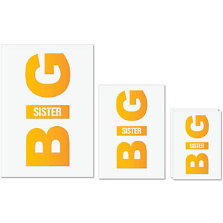 UDNAG Untearable Waterproof Stickers 155GSM 'Rakshabandhan | Big Sister' A4 x 1pc, A5 x 1pc & A6 x 2pc UDNAG Untearable Waterproof Stickers 155GSM 'Rakshabandhan | Big Sister' A4 x 1pc, A5 x 1pc & A6 x 2pc