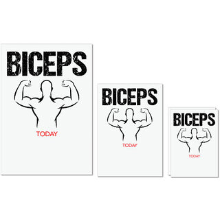 UDNAG Untearable Waterproof Stickers 155GSM 'Gym | Biceps' A4 x 1pc, A5 x 1pc & A6 x 2pc UDNAG Untearable Waterproof Stickers 155GSM 'Gym | Biceps' A4 x 1pc, A5 x 1pc & A6 x 2pc
