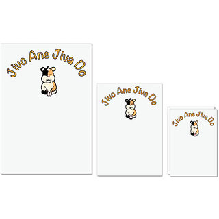 UDNAG Untearable Waterproof Stickers 155GSM 'Gujju | jivo Ane Jivo Do' A4 x 1pc, A5 x 1pc & A6 x 2pc UDNAG Untearable Waterproof Stickers 155GSM 'Gujju | jivo Ane Jivo Do' A4 x 1pc, A5 x 1pc & A6 x 2pc