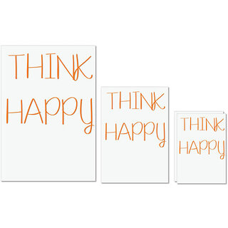 UDNAG Untearable Waterproof Stickers 155GSM 'Think Happy' A4 x 1pc, A5 x 1pc & A6 x 2pc UDNAG Untearable Waterproof Stickers 155GSM 'Think Happy' A4 x 1pc, A5 x 1pc & A6 x 2pc