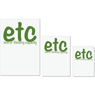 UDNAG Untearable Waterproof Stickers 155GSM 'Etc end of thinking capacity' A4 x 1pc, A5 x 1pc & A6 x 2pc UDNAG Untearable Waterproof Stickers 155GSM 'Etc end of thinking capacity' A4 x 1pc, A5 x 1pc & A6 x 2pc