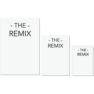                       UDNAG Untearable Waterproof Stickers 155GSM 'The Remix' A4 x 1pc, A5 x 1pc & A6 x 2pc                                              