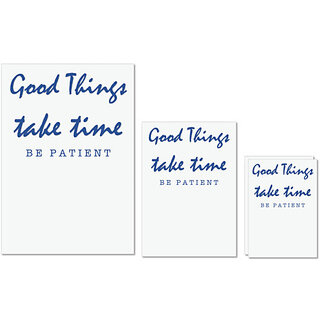 UDNAG Untearable Waterproof Stickers 155GSM 'Good things take time' A4 x 1pc, A5 x 1pc & A6 x 2pc UDNAG Untearable Waterproof Stickers 155GSM 'Good things take time' A4 x 1pc, A5 x 1pc & A6 x 2pc