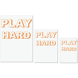 UDNAG Untearable Waterproof Stickers 155GSM 'Play Hard' A4 x 1pc, A5 x 1pc & A6 x 2pc UDNAG Untearable Waterproof Stickers 155GSM 'Play Hard' A4 x 1pc, A5 x 1pc & A6 x 2pc