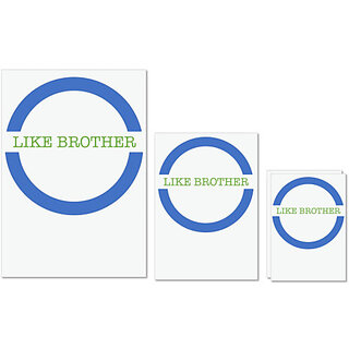 UDNAG Untearable Waterproof Stickers 155GSM 'Brother Sister | Like Brother' A4 x 1pc, A5 x 1pc & A6 x 2pc UDNAG Untearable Waterproof Stickers 155GSM 'Brother Sister | Like Brother' A4 x 1pc, A5 x 1pc & A6 x 2pc