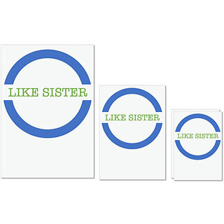 UDNAG Untearable Waterproof Stickers 155GSM 'Brother Sister | Like Sister' A4 x 1pc, A5 x 1pc & A6 x 2pc UDNAG Untearable Waterproof Stickers 155GSM 'Brother Sister | Like Sister' A4 x 1pc, A5 x 1pc & A6 x 2pc