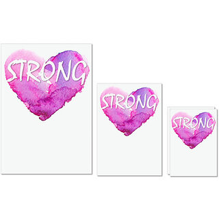 UDNAG Untearable Waterproof Stickers 155GSM 'Strong heart' A4 x 1pc, A5 x 1pc & A6 x 2pc UDNAG Untearable Waterproof Stickers 155GSM 'Strong heart' A4 x 1pc, A5 x 1pc & A6 x 2pc