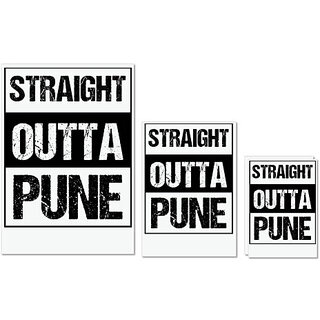 UDNAG Untearable Waterproof Stickers 155GSM 'Pune | Straight outta Pune' A4 x 1pc, A5 x 1pc & A6 x 2pc UDNAG Untearable Waterproof Stickers 155GSM 'Pune | Straight outta Pune' A4 x 1pc, A5 x 1pc & A6 x 2pc