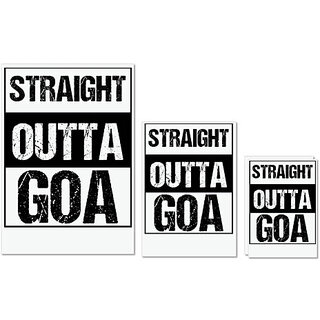 UDNAG Untearable Waterproof Stickers 155GSM 'Goa | Straight outta Goa' A4 x 1pc, A5 x 1pc & A6 x 2pc UDNAG Untearable Waterproof Stickers 155GSM 'Goa | Straight outta Goa' A4 x 1pc, A5 x 1pc & A6 x 2pc