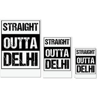 UDNAG Untearable Waterproof Stickers 155GSM 'Delhi | Straight outta Delhi' A4 x 1pc, A5 x 1pc & A6 x 2pc UDNAG Untearable Waterproof Stickers 155GSM 'Delhi | Straight outta Delhi' A4 x 1pc, A5 x 1pc & A6 x 2pc
