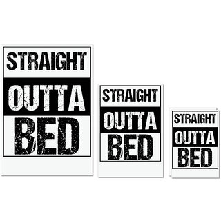 UDNAG Untearable Waterproof Stickers 155GSM 'Bed | Straight outta Bed' A4 x 1pc, A5 x 1pc & A6 x 2pc UDNAG Untearable Waterproof Stickers 155GSM 'Bed | Straight outta Bed' A4 x 1pc, A5 x 1pc & A6 x 2pc