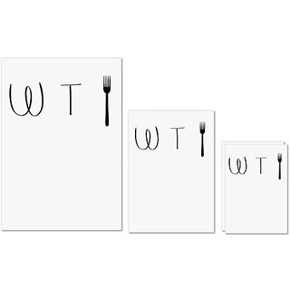 UDNAG Untearable Waterproof Stickers 155GSM 'What the Fork' A4 x 1pc, A5 x 1pc & A6 x 2pc UDNAG Untearable Waterproof Stickers 155GSM 'What the Fork' A4 x 1pc, A5 x 1pc & A6 x 2pc