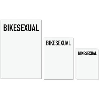                       UDNAG Untearable Waterproof Stickers 155GSM 'Bike' A4 x 1pc, A5 x 1pc & A6 x 2pc                                              
