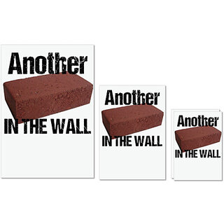                       UDNAG Untearable Waterproof Stickers 155GSM 'Brick | Another brick in the wall' A4 x 1pc, A5 x 1pc & A6 x 2pc                                              