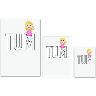 UDNAG Untearable Waterproof Stickers 155GSM 'Couple | Tum' A4 x 1pc, A5 x 1pc & A6 x 2pc UDNAG Untearable Waterproof Stickers 155GSM 'Couple | Tum' A4 x 1pc, A5 x 1pc & A6 x 2pc