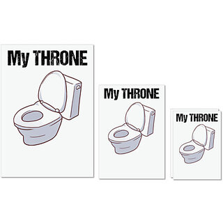                       UDNAG Untearable Waterproof Stickers 155GSM 'My Throne' A4 x 1pc, A5 x 1pc & A6 x 2pc                                              