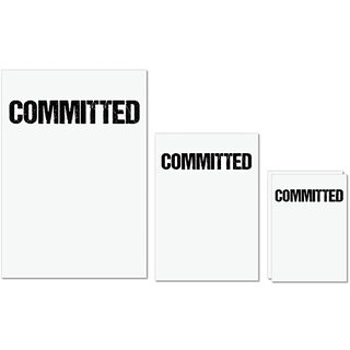 UDNAG Untearable Waterproof Stickers 155GSM 'Committed' A4 x 1pc, A5 x 1pc & A6 x 2pc UDNAG Untearable Waterproof Stickers 155GSM 'Committed' A4 x 1pc, A5 x 1pc & A6 x 2pc