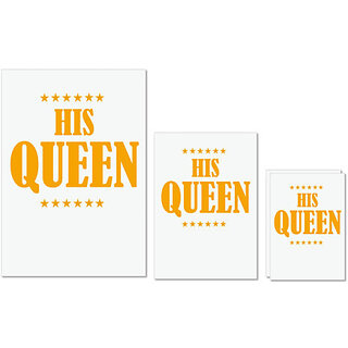                       UDNAG Untearable Waterproof Stickers 155GSM 'Couple | The Queen' A4 x 1pc, A5 x 1pc & A6 x 2pc                                              