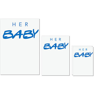 UDNAG Untearable Waterproof Stickers 155GSM 'Couple | Her Baby' A4 x 1pc, A5 x 1pc & A6 x 2pc UDNAG Untearable Waterproof Stickers 155GSM 'Couple | Her Baby' A4 x 1pc, A5 x 1pc & A6 x 2pc