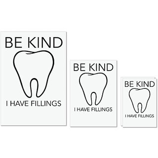 UDNAG Untearable Waterproof Stickers 155GSM 'Dentist | Be kind tooth i have feelings' A4 x 1pc, A5 x 1pc & A6 x 2pc UDNAG Untearable Waterproof Stickers 155GSM 'Dentist | Be kind tooth i have feelings' A4 x 1pc, A5 x 1pc & A6 x 2pc